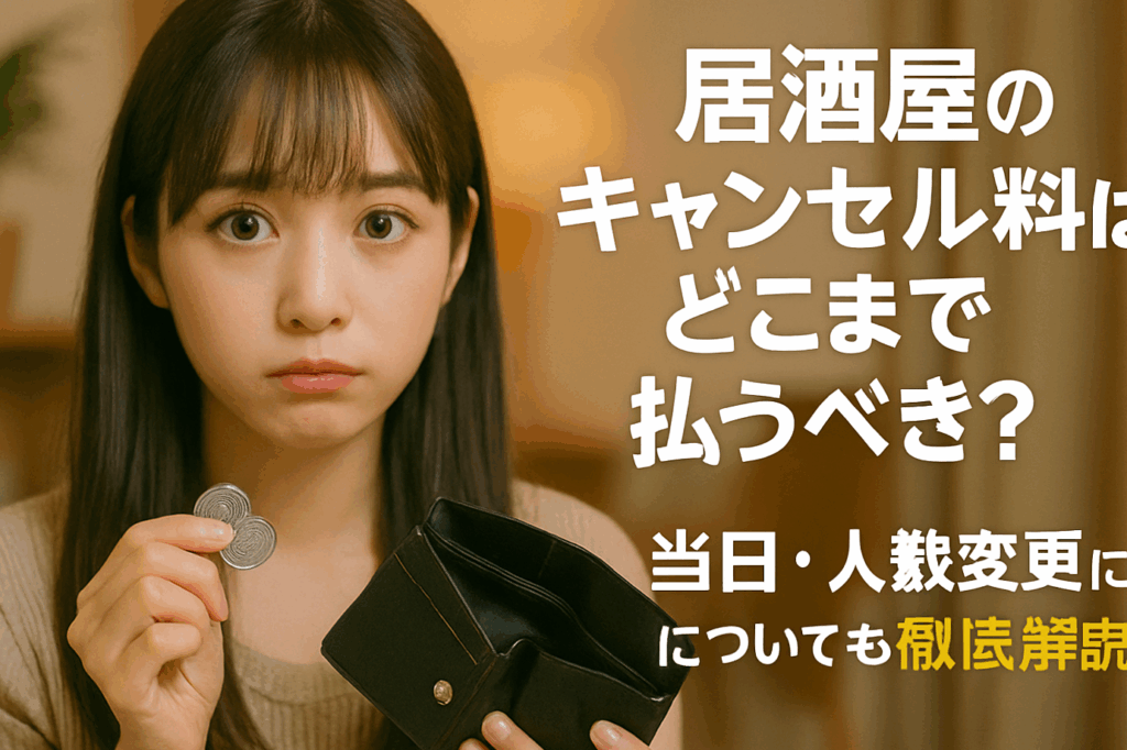 宴会キャンセルはいつまで可能か詳しく解説